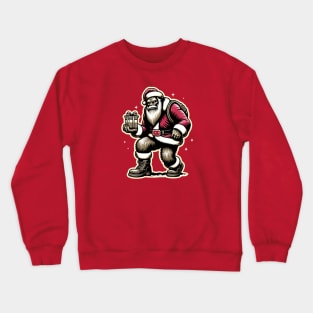 Bigfoot Claus The Legendary Secret Santa Crewneck Sweatshirt